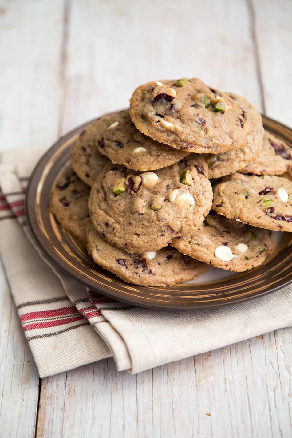 Pistachio Cranberry Holiday Cookies