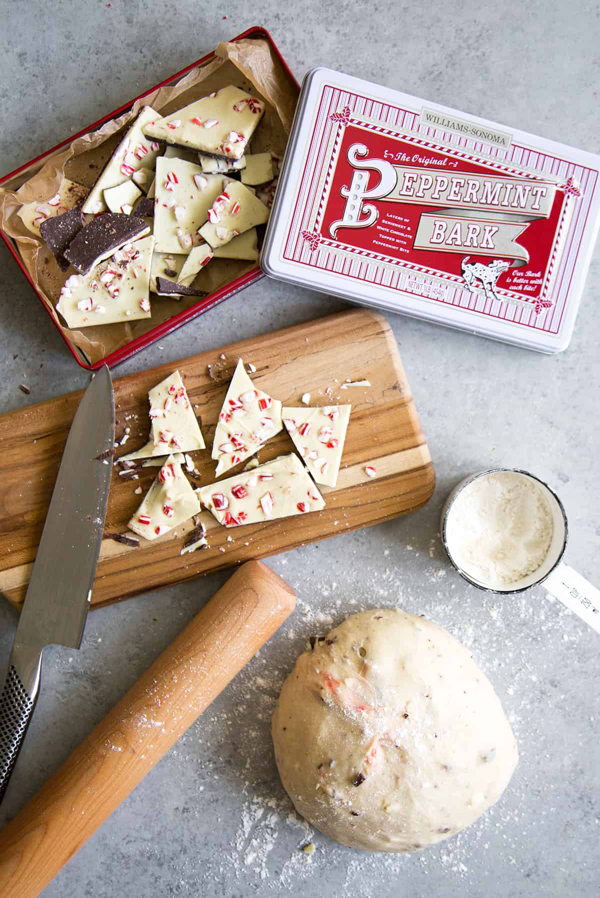 Peppermint Bark Rolls