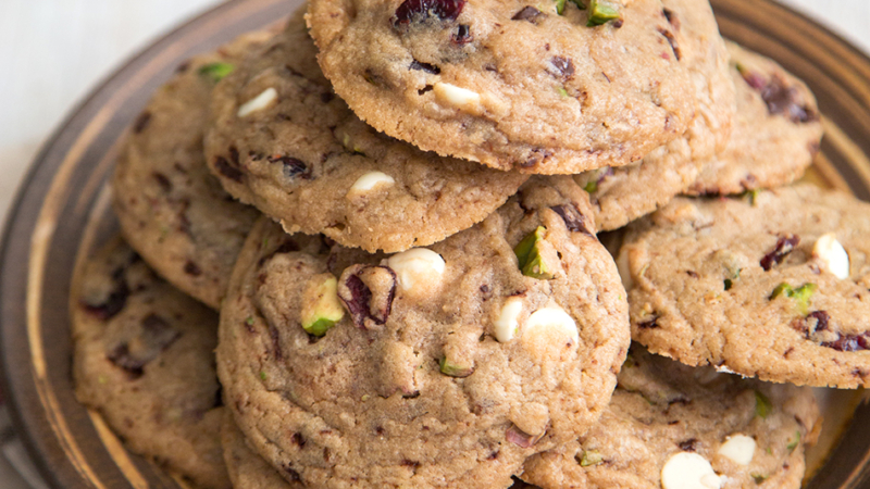 Pistachio Cranberry Holiday Cookies