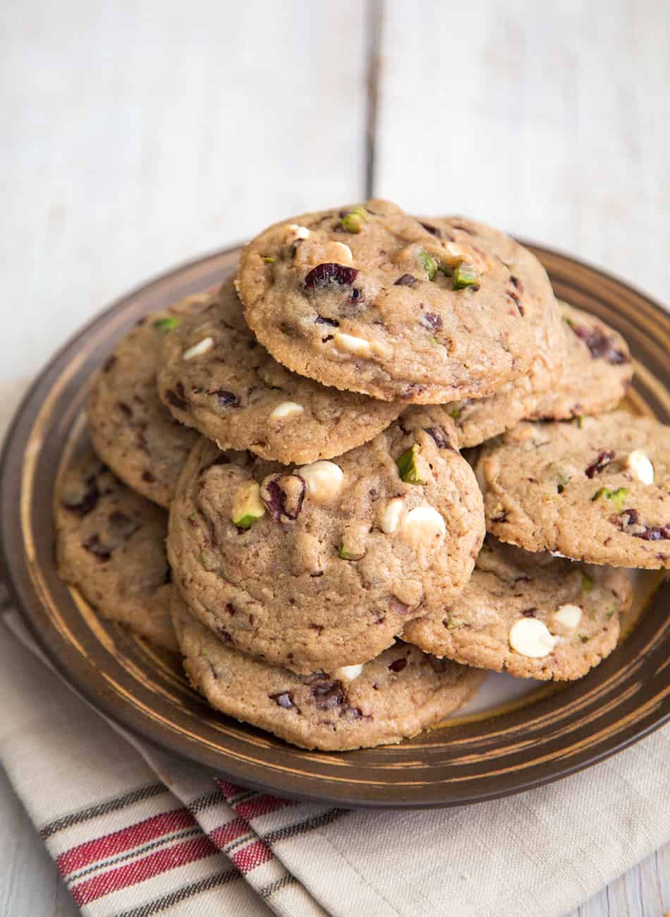 Pistachio Cranberry Holiday Cookies