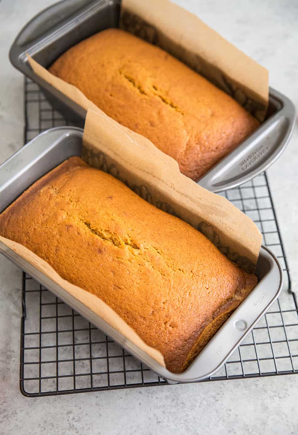 Pumpkin Bread with Eggnog Glaze