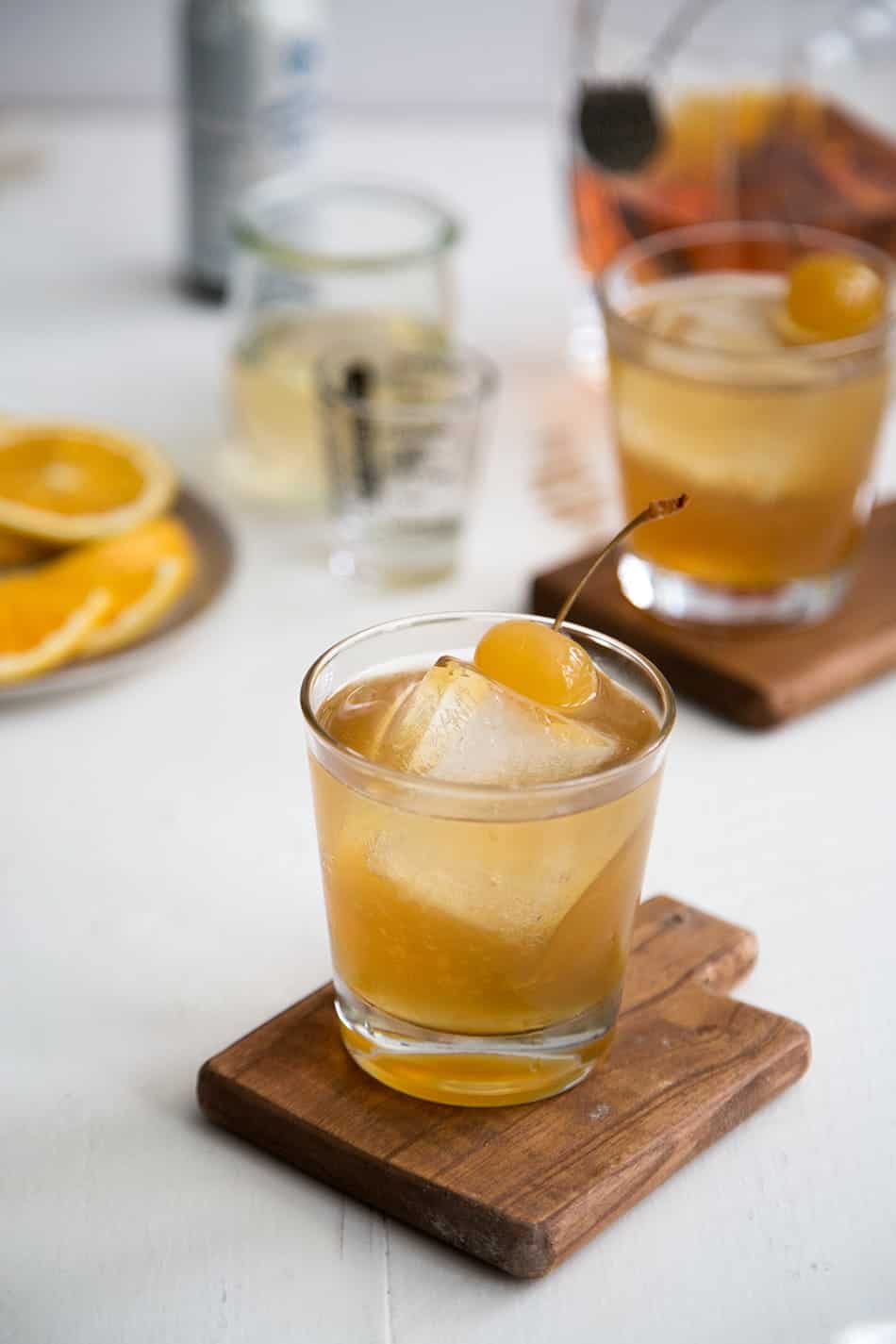 Spiced Whiskey Cobbler Cocktail