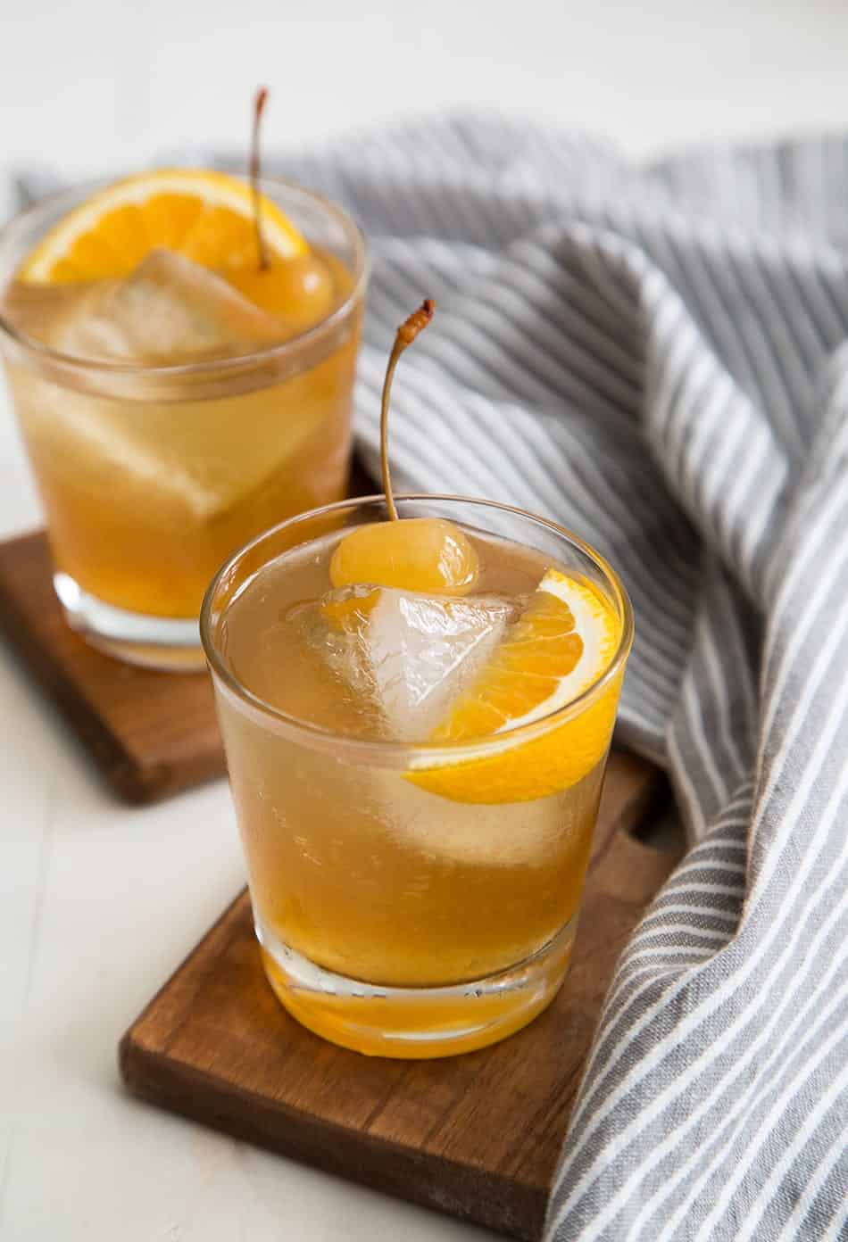 Spiced Whiskey Cobbler Cocktail