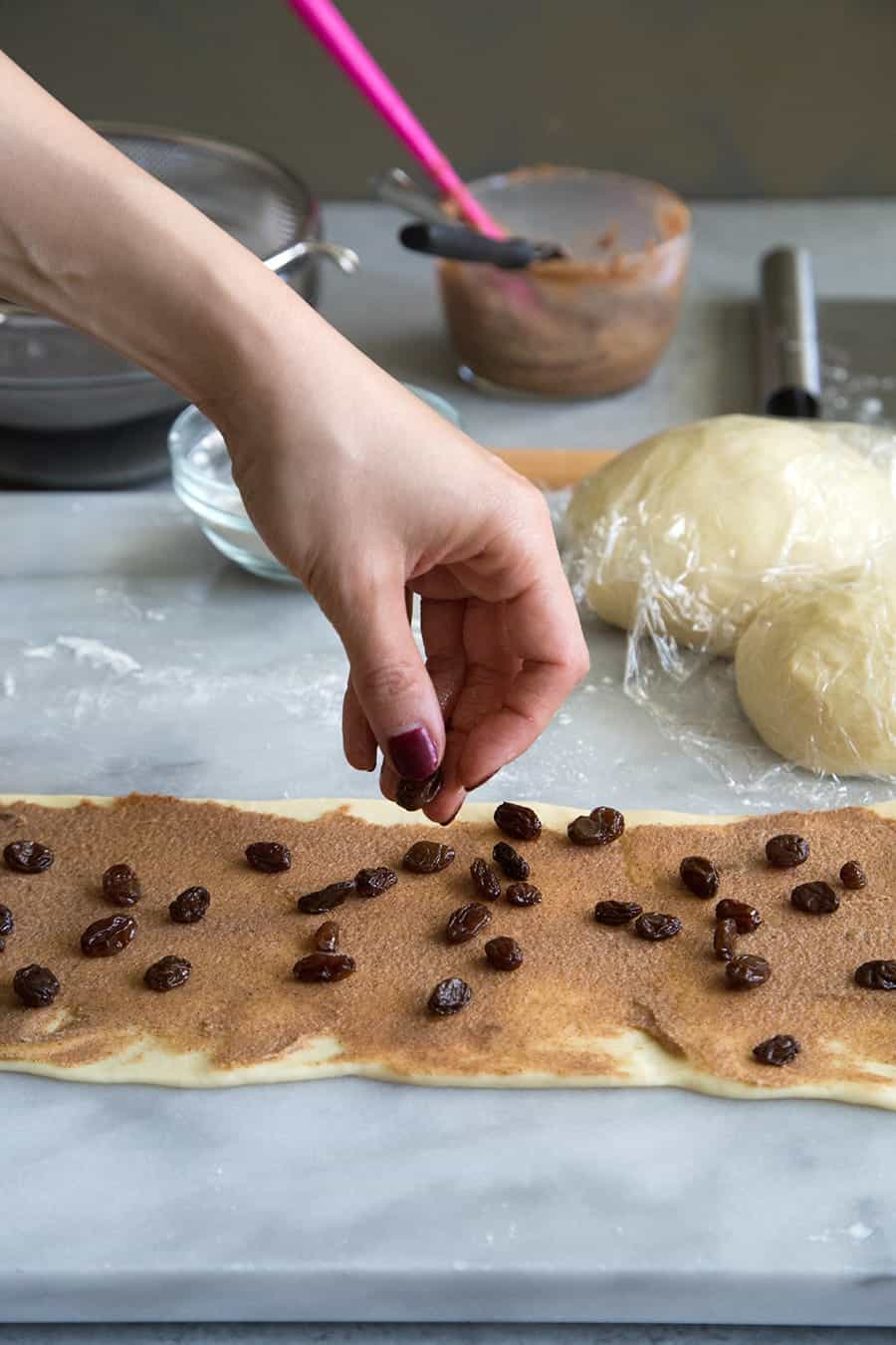 Rum Raisin Cinnamon Twisted Rolls