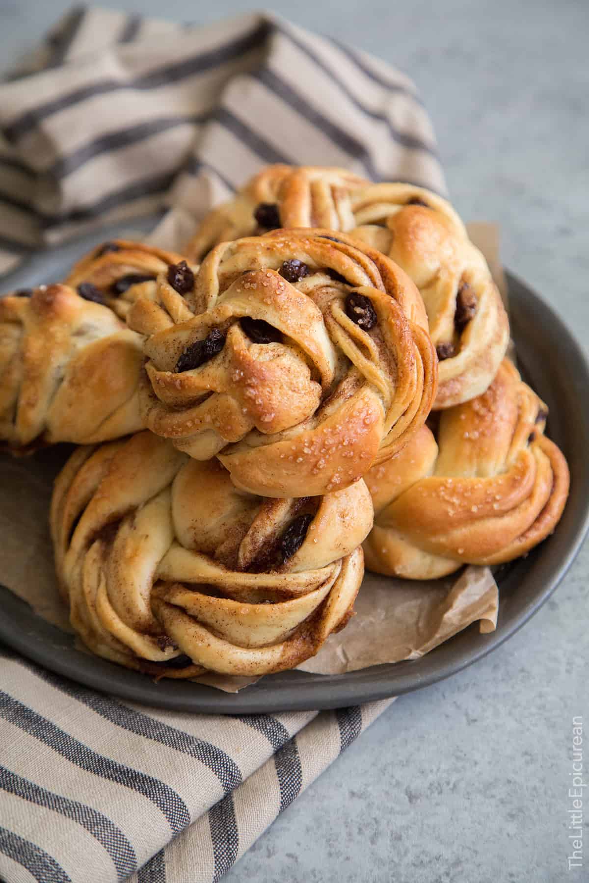 Rum Raisin Cinnamon Twisted Rolls