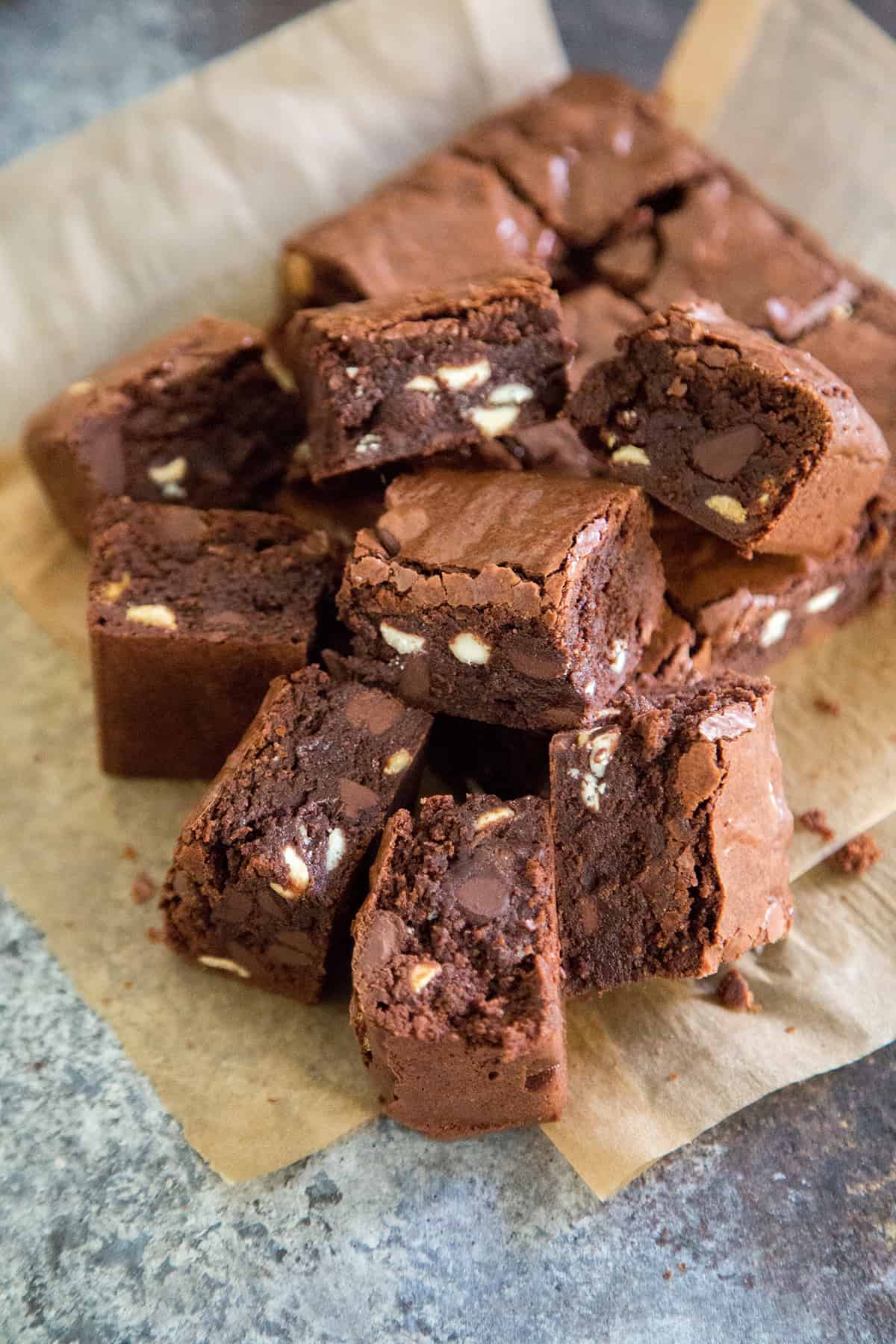 Triple Chocolate Brownies