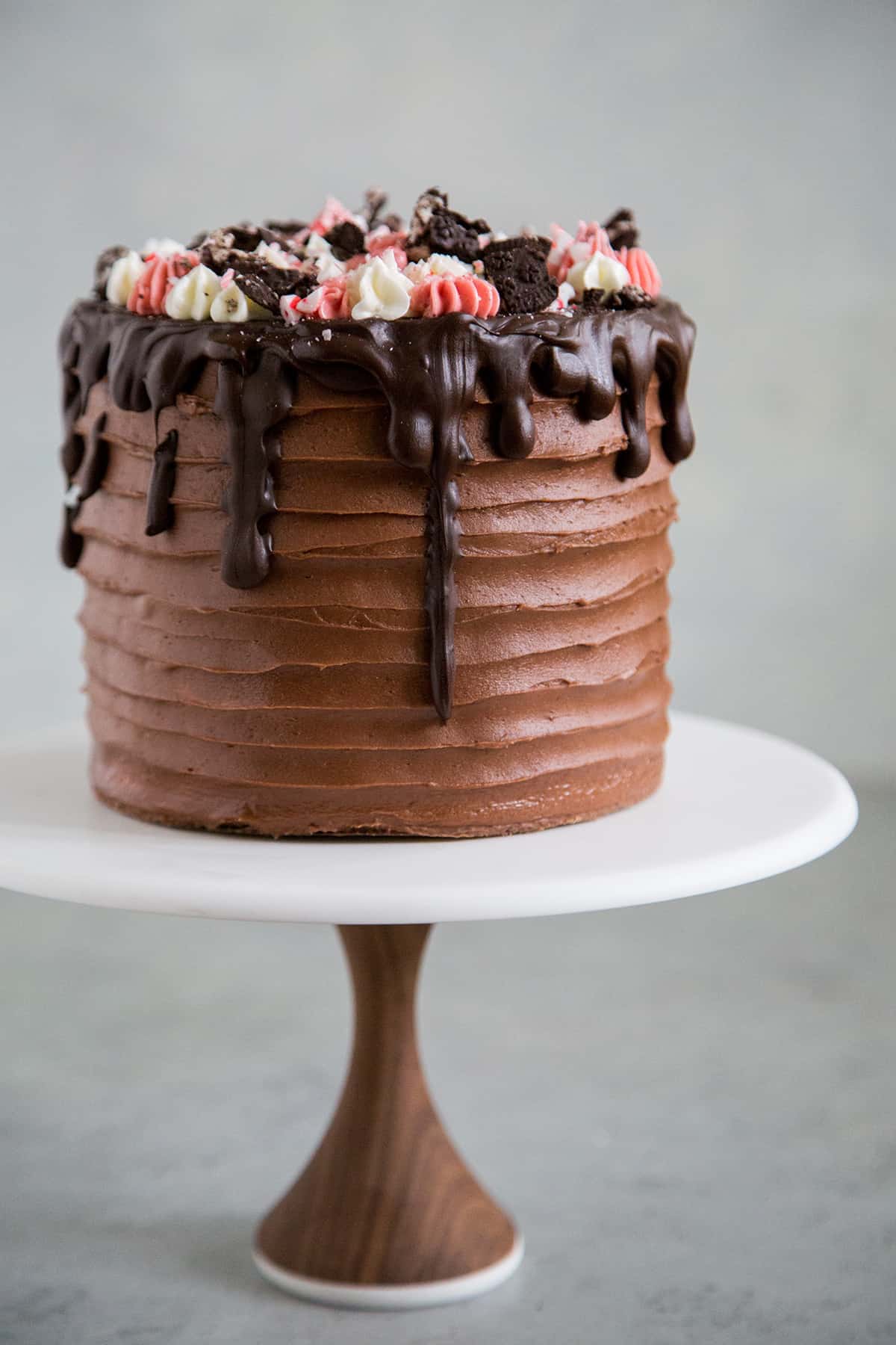 Cane Candy Cookies and Cream Cake