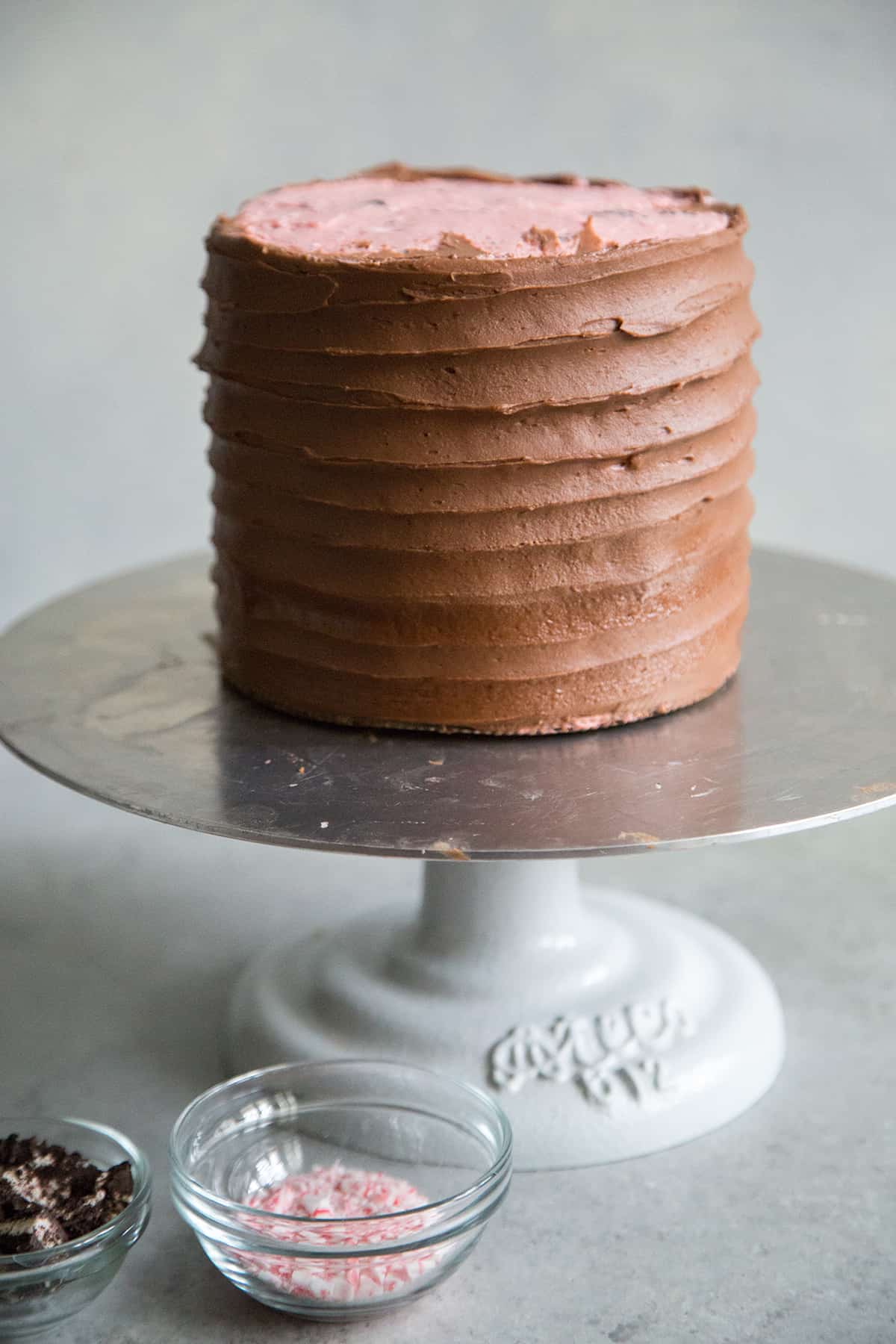 Cane Candy Cookies and Cream Cake