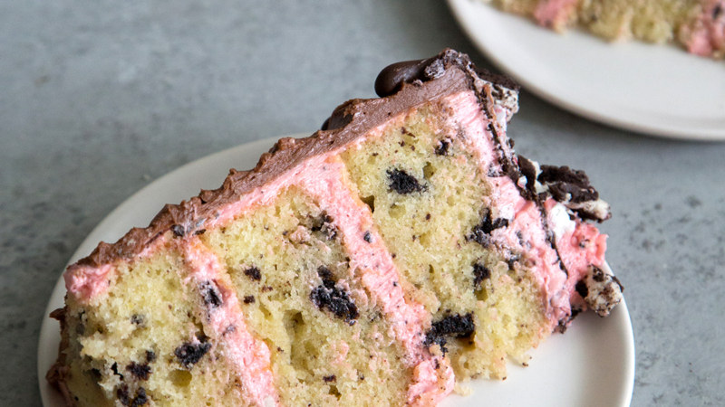 Cane Candy Cookies and Cream Cake