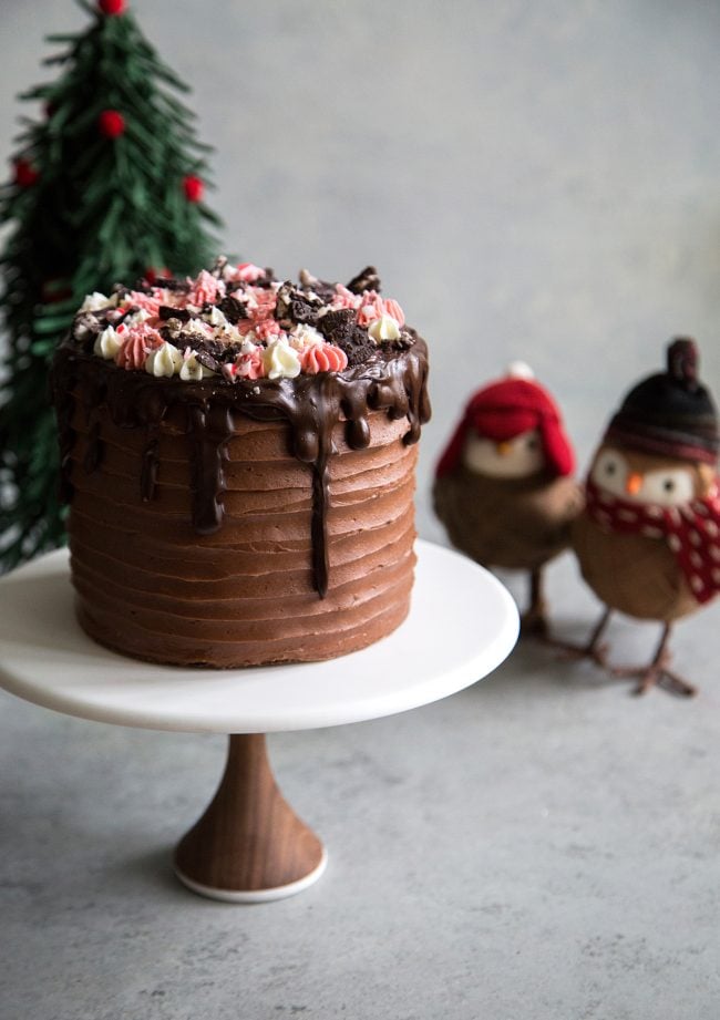 Cane Candy Cookies and Cream Cake