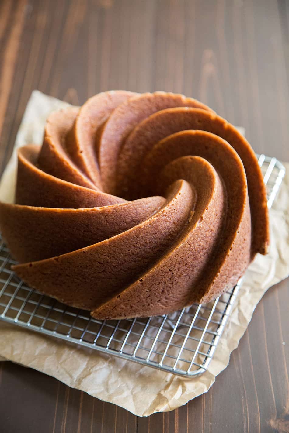 Eggnog Bundt Cake with Rum Glaze