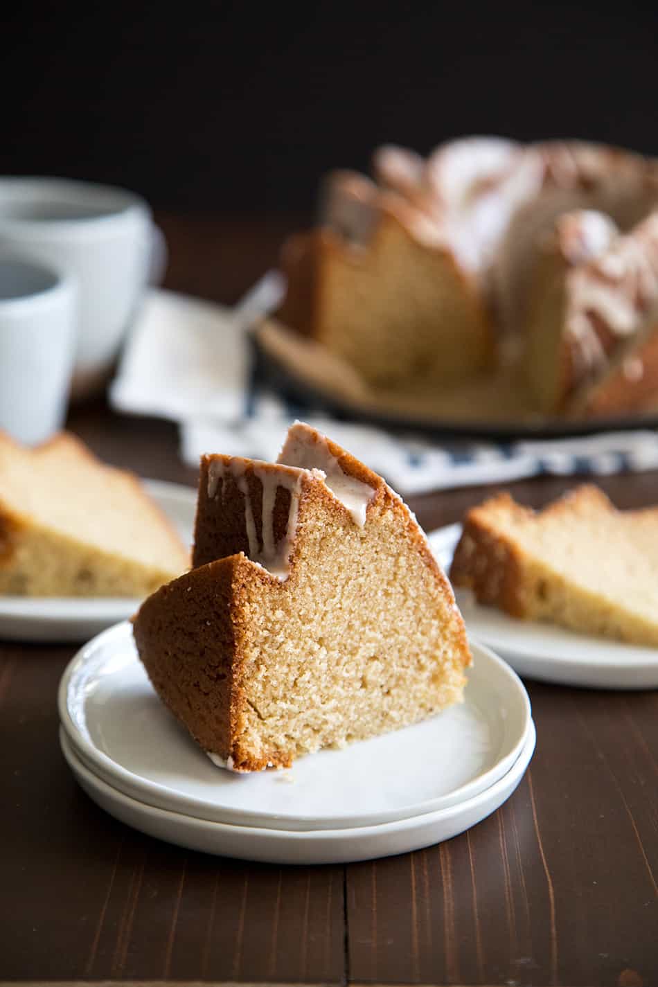 Eggnog Bundt Cake with Rum Glaze