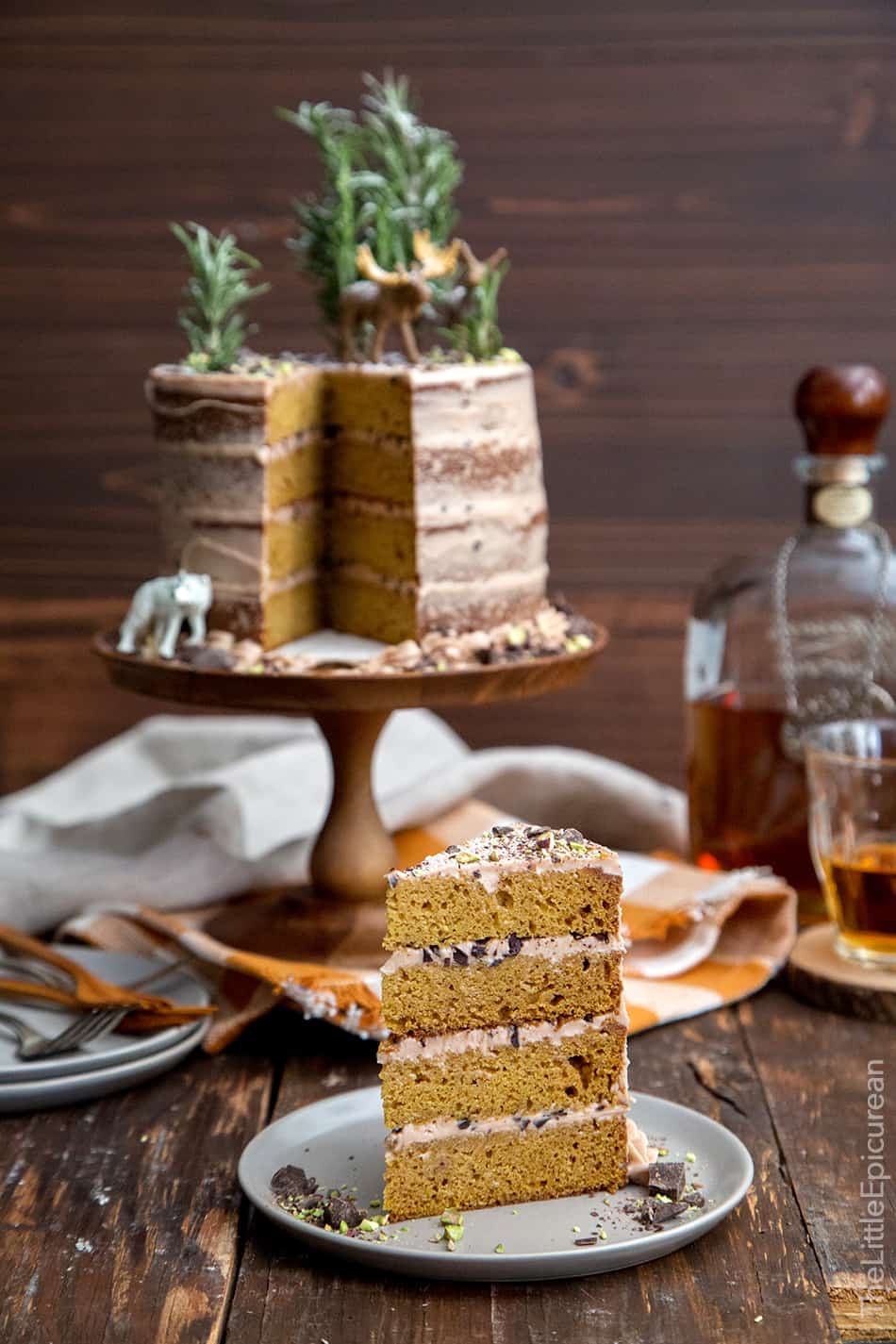 Forest Chocolate Pumpkin Cake