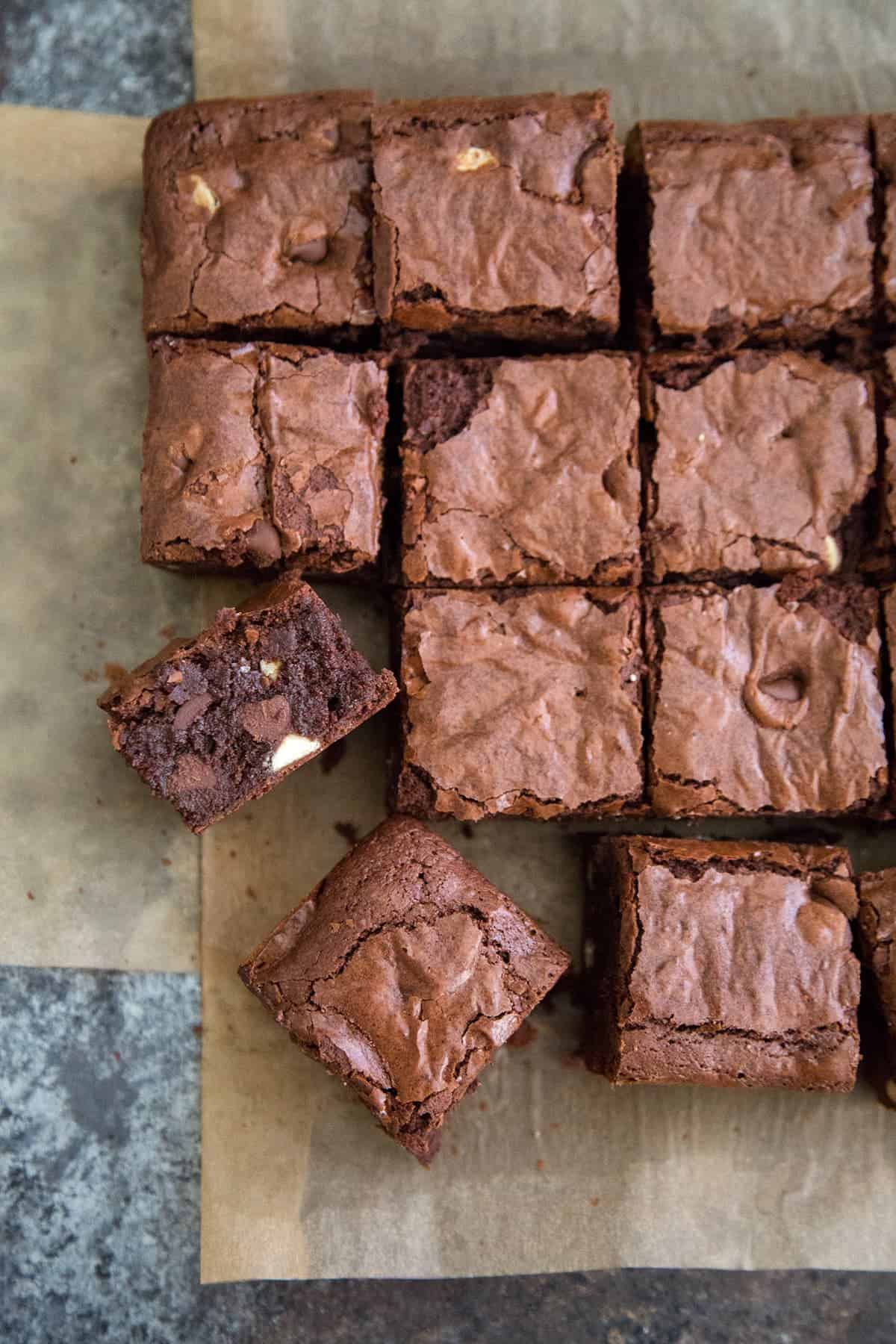 Triple Chocolate Brownies