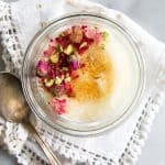 Rose Yogurt Creme Brulee