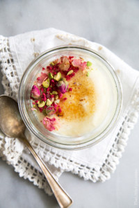 Rose Yogurt Creme Brulee