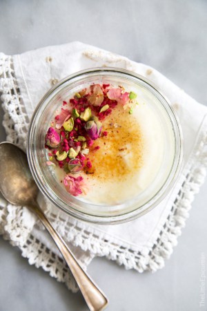 Rose Yogurt Creme Brulee