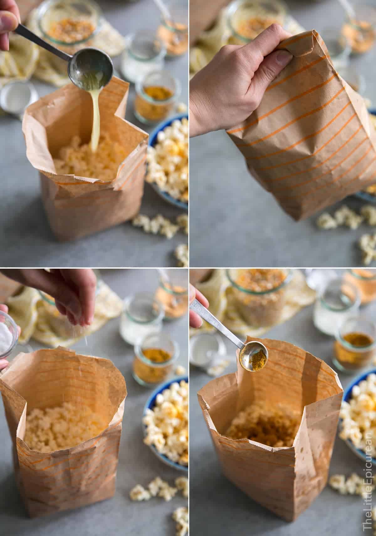 Homemade Microwave Popcorn (with flavor mix-ins!)