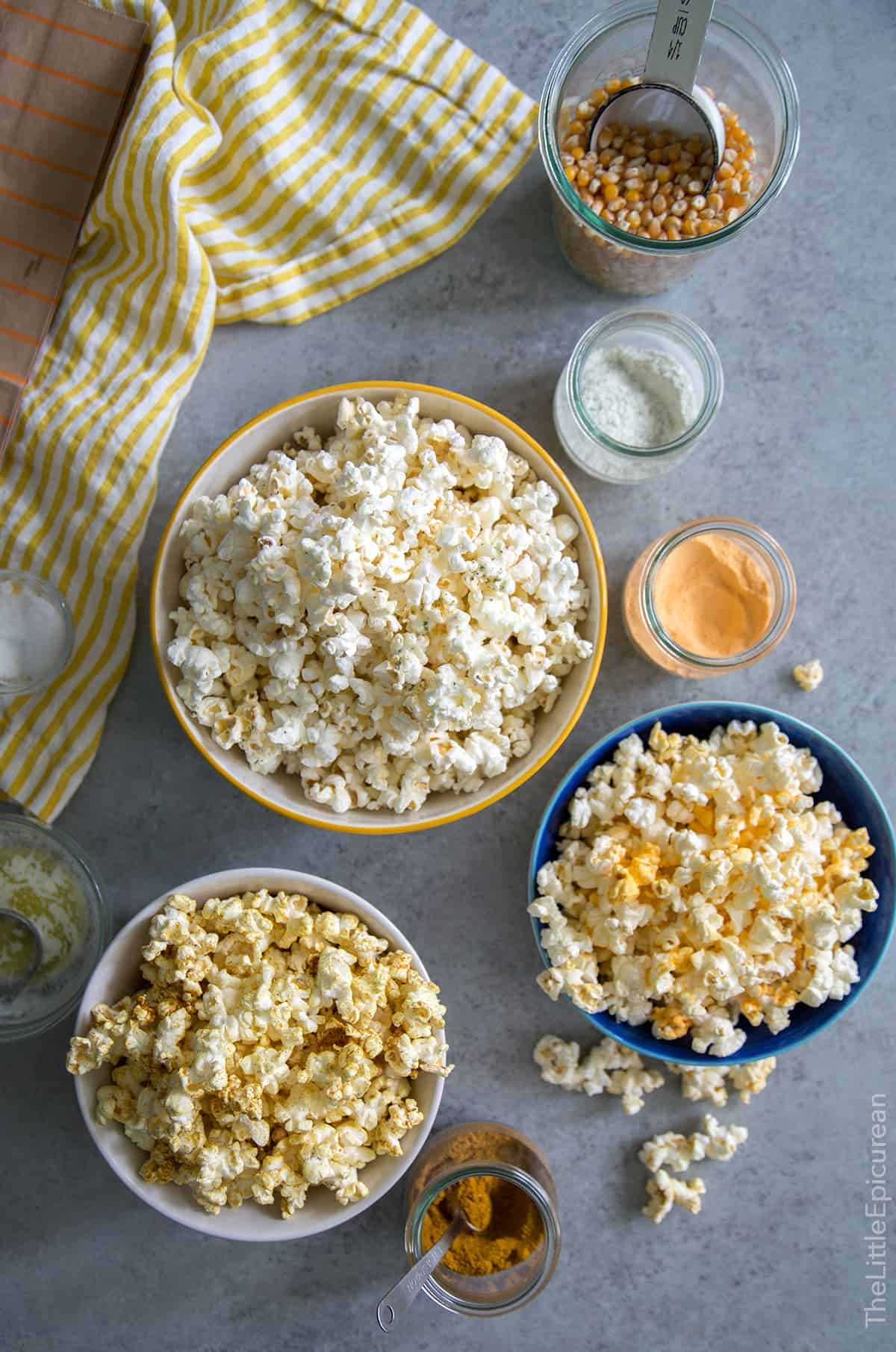 Homemade Microwave Popcorn (with flavor mix-ins!)