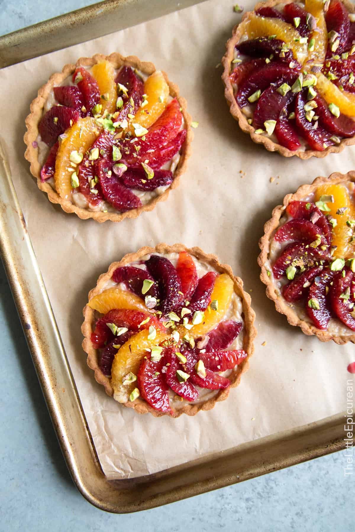 Blood Orange Earl Grey Tarts