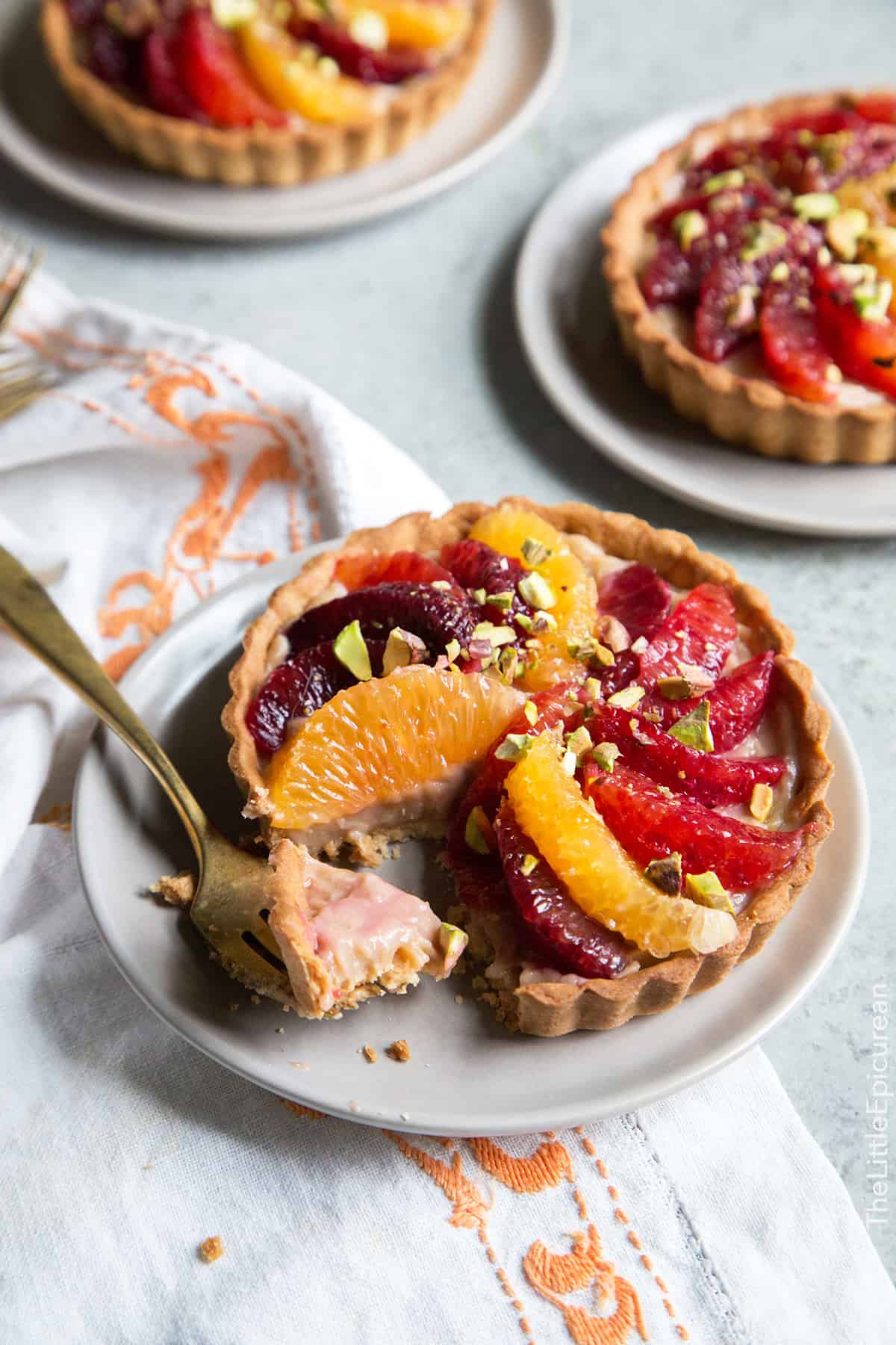 Blood Orange Earl Grey Tarts