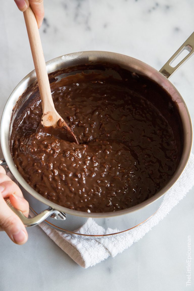 Champorado (Filipino Chocolate Rice Porridge)-The Little Epicurean
