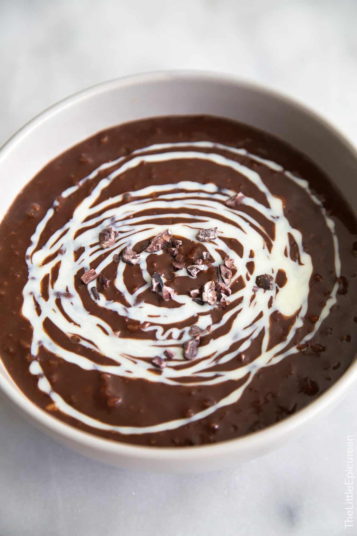 Champorado Filipino Chocolate Rice Porridge