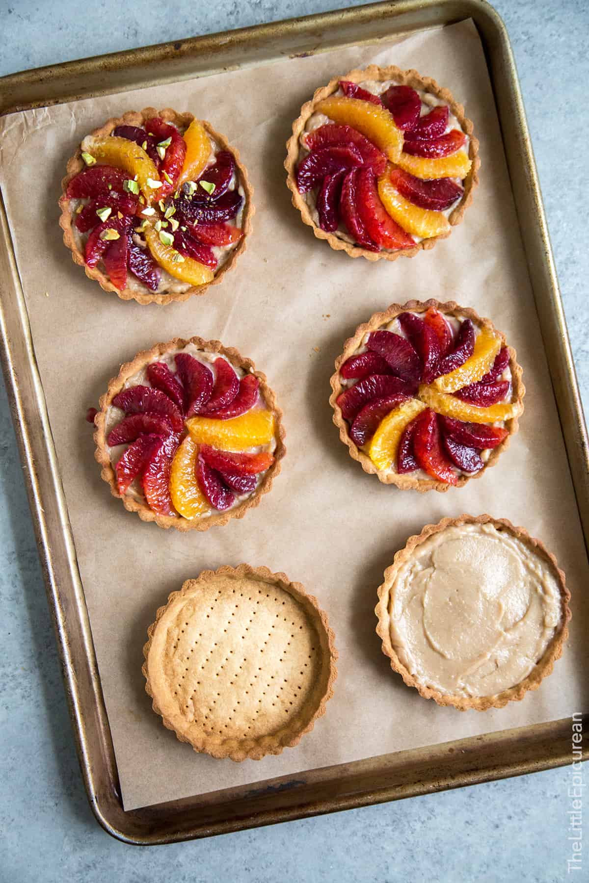 Blood Orange Earl Grey Tarts