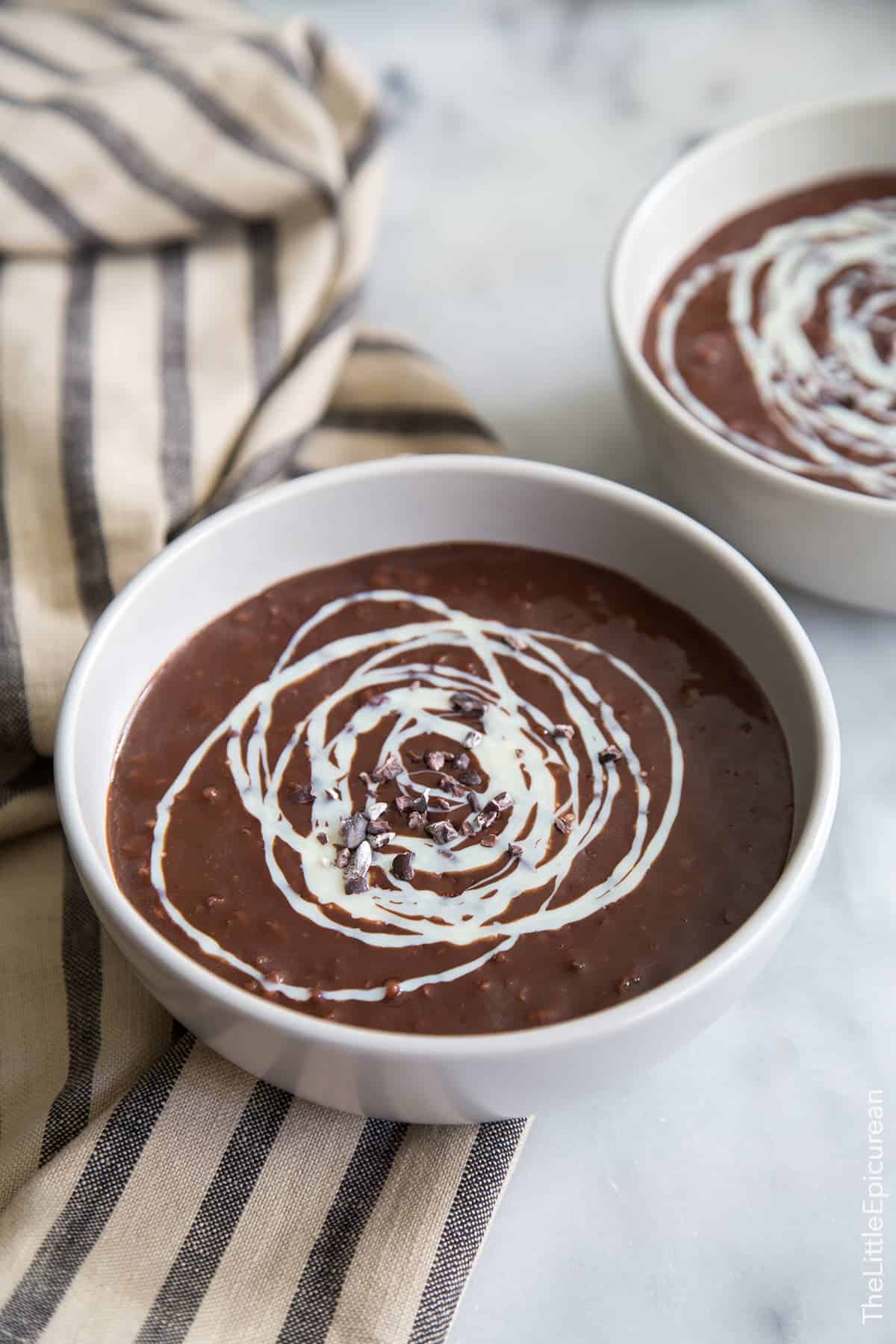 Champorado Filipino Chocolate Rice Porridge