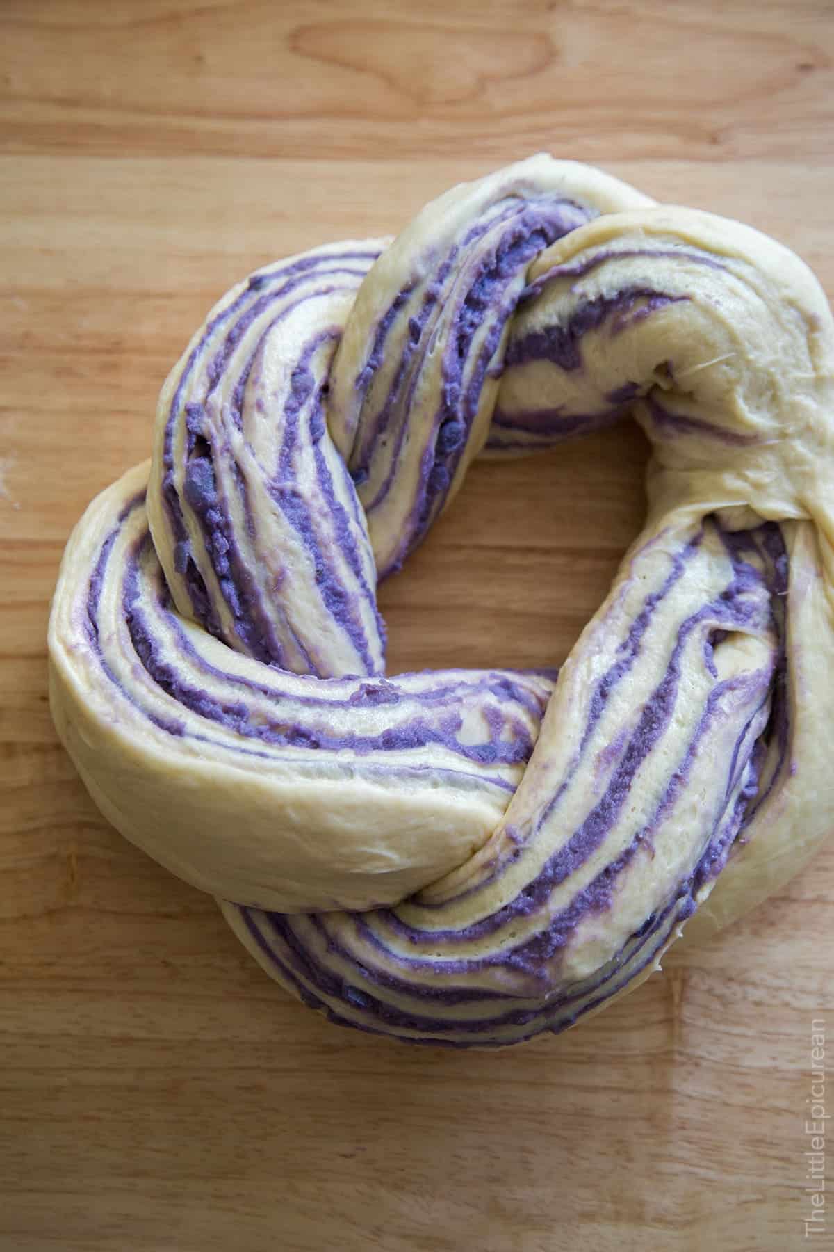 Ube Swirl Bread (Purple Yam)