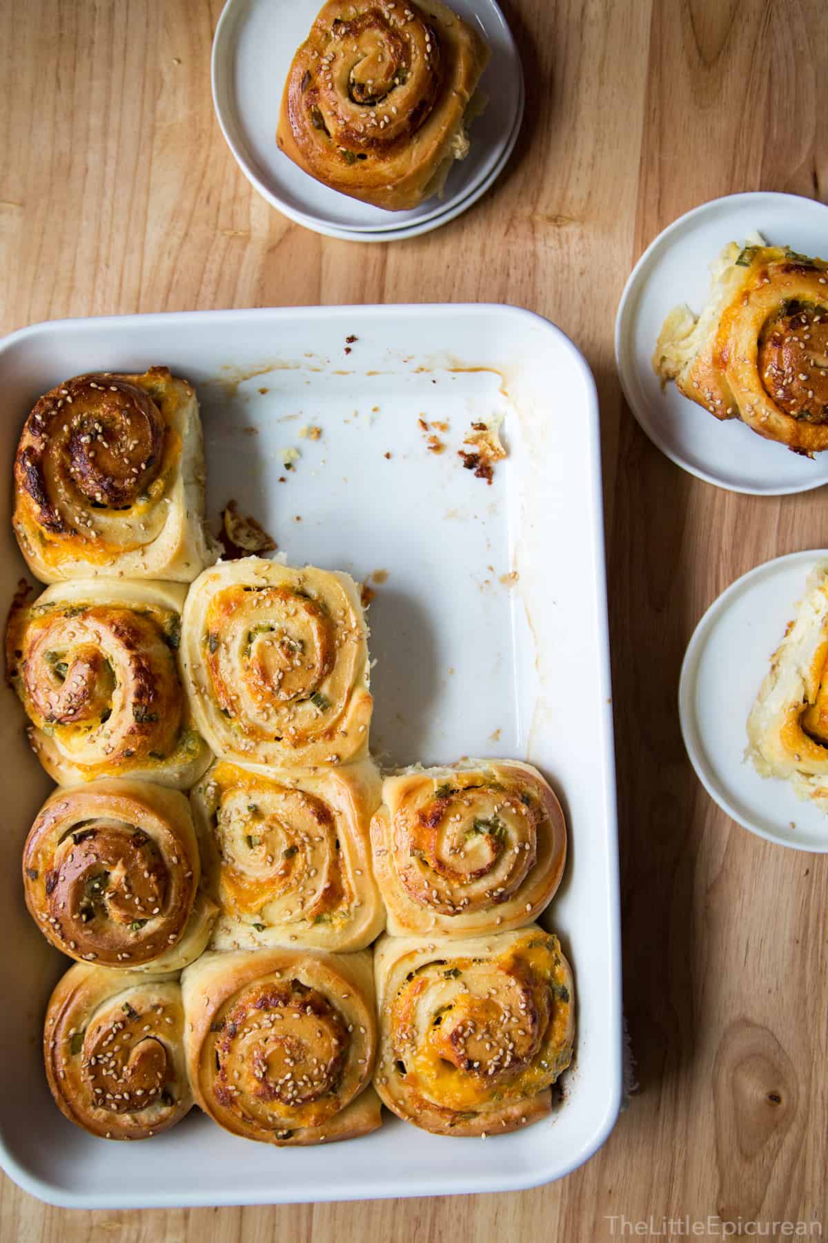 Cheddar Scallion Rolls