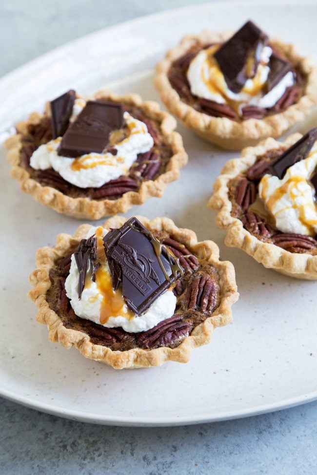 Mini Bourbon Caramel Derby Pies