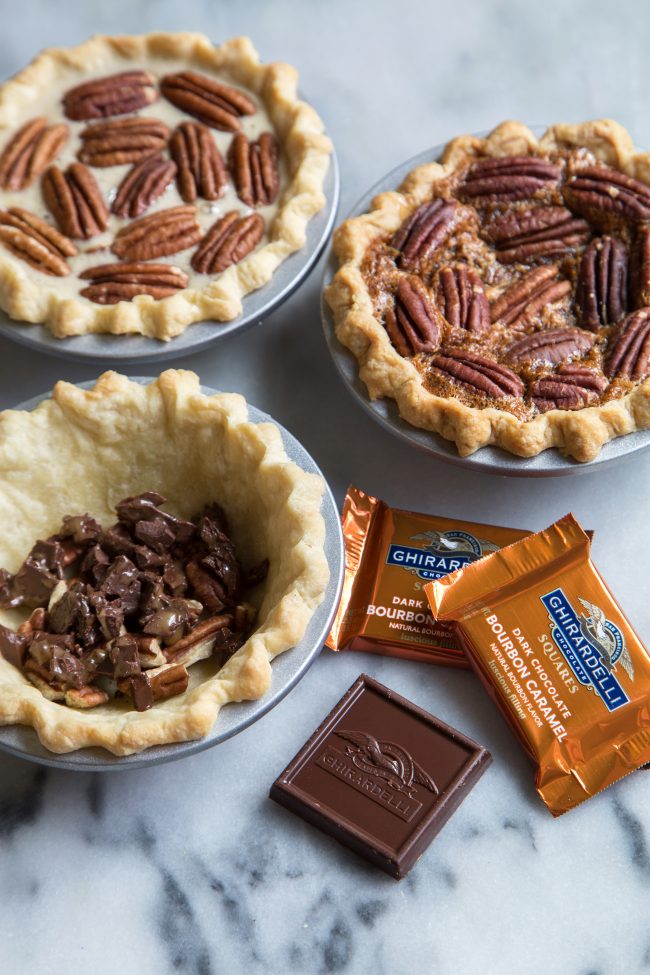 Mini Bourbon Caramel Derby Pies