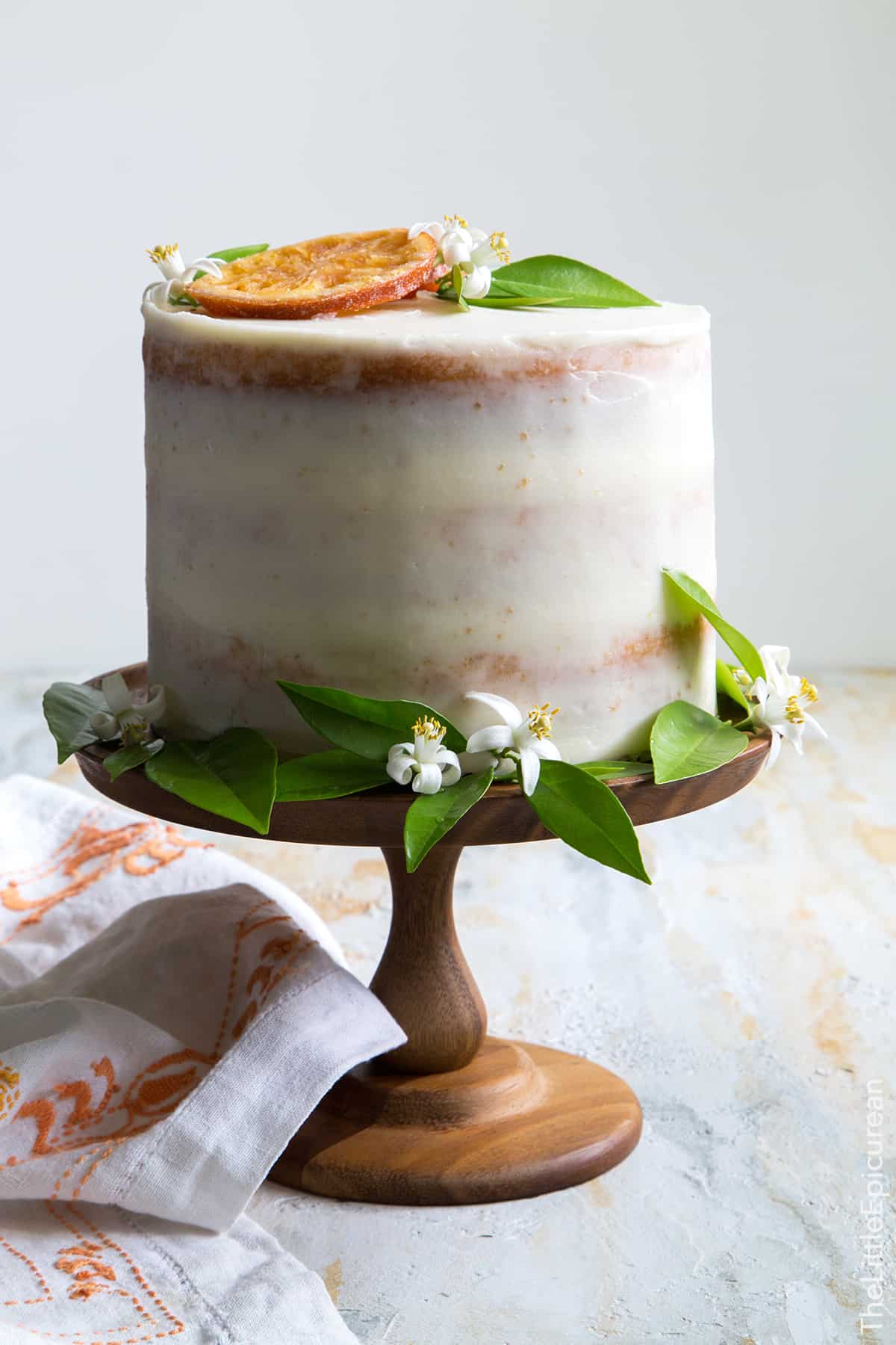 Orange Marmalade Cake with Orange Blossom Buttercream