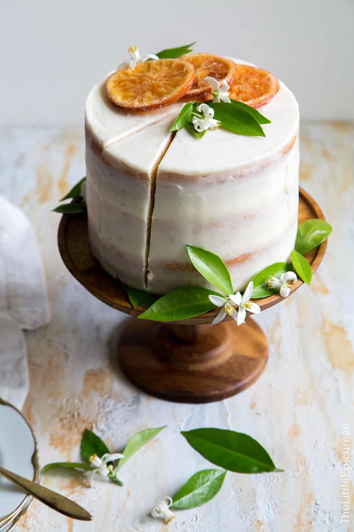 Orange Marmalade Cake with Orange Blossom Buttercream