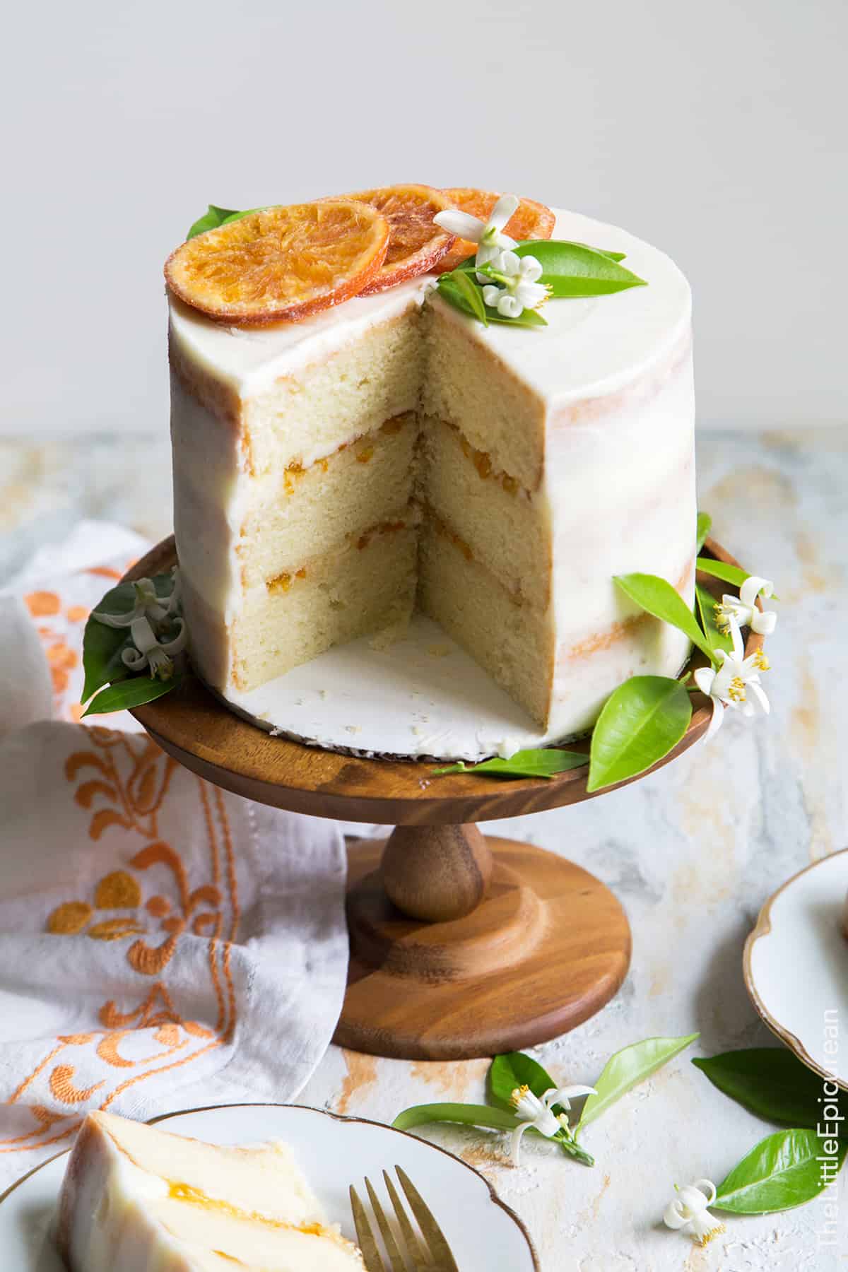 Orange Marmalade Cake with Orange Blossom Buttercream