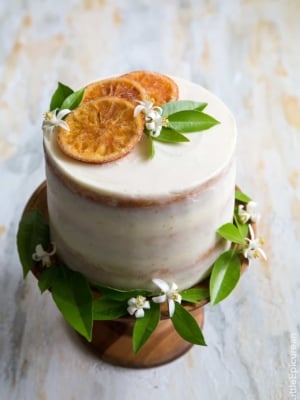 Orange Marmalade Cake with Orange Blossom Buttercream