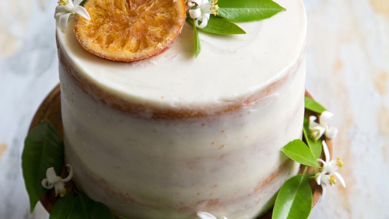 Orange Marmalade Cake with Orange Blossom Buttercream