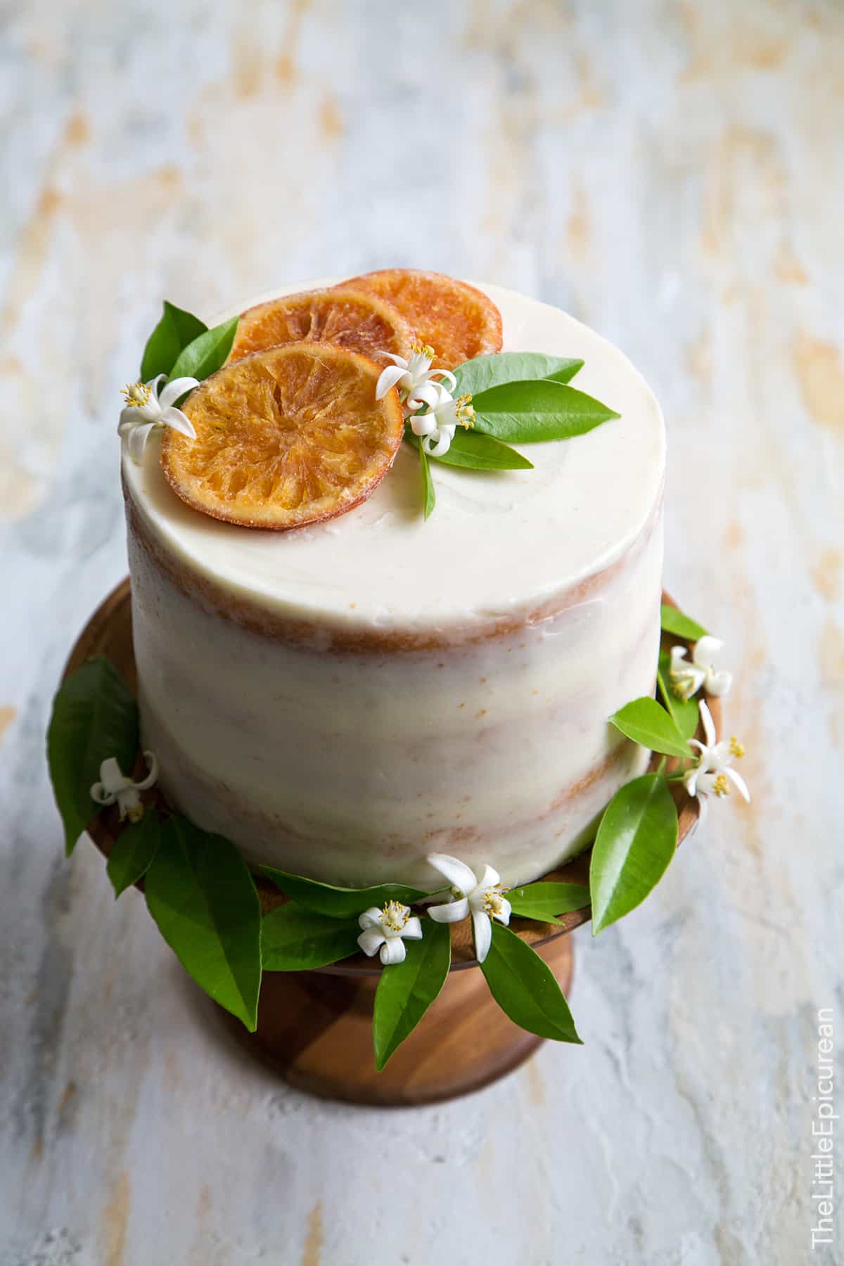 Orange Marmalade Cake with Orange Blossom Buttercream