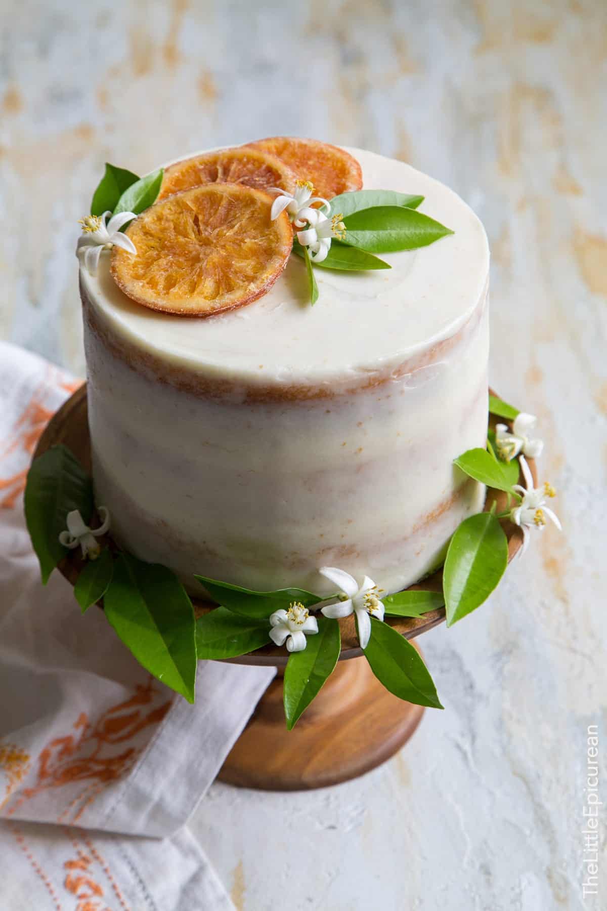 Orange Marmalade Cake with Orange Blossom Buttercream