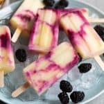 Blackberry Swirl Pineapple Ice Pops