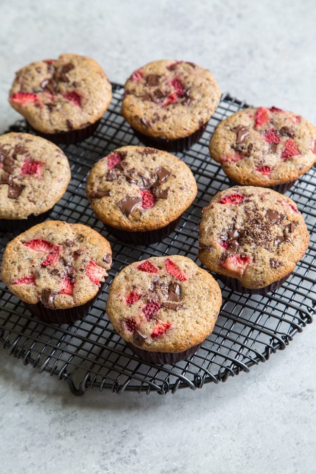 Chocolate Strawberry Muffins