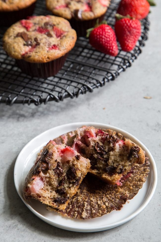 Chocolate Strawberry Muffins