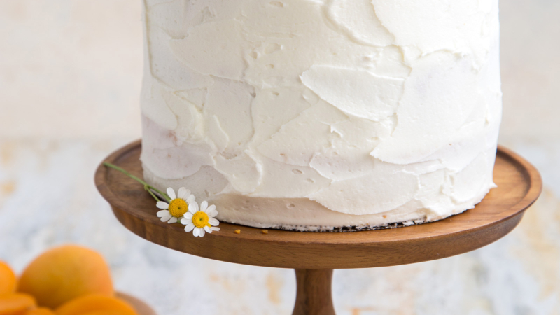 Apricot Chamomile Cake with Bee Pollen