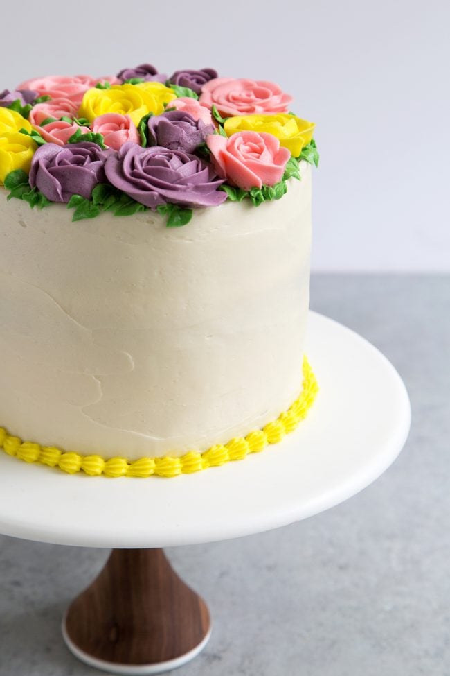 Buttercream Flowers Cake