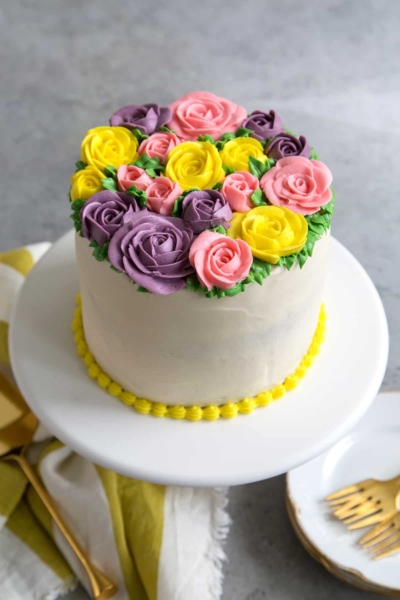Buttercream Flowers Cake