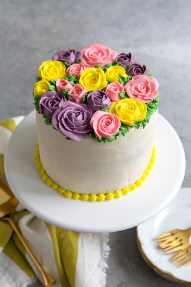 Buttercream Flowers Cake