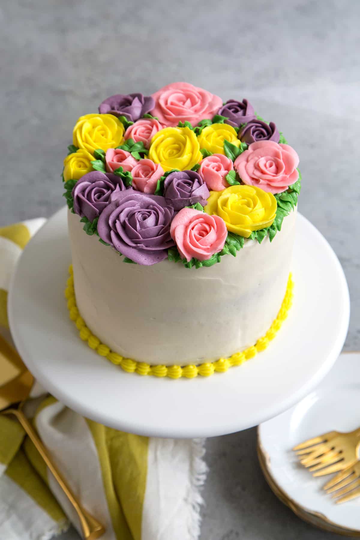 Image result for cake with a flower icing