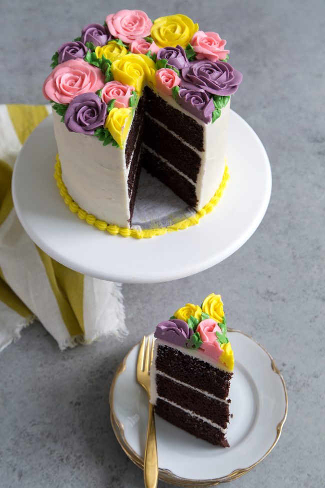 Buttercream Flowers Cake