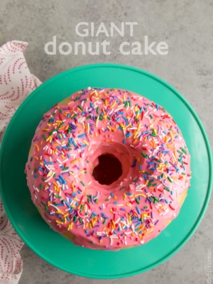 Giant Donut Cake